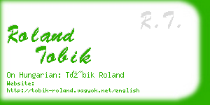 roland tobik business card